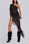 Vivienne Lace Fringe Dress