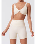 High-Waist Butt-Lifting Yoga Set with Twist Bra