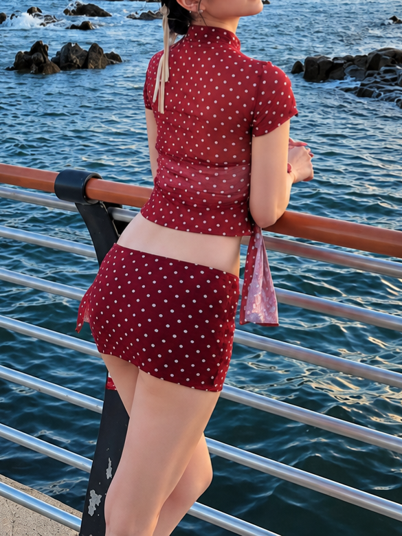 Polka Dot Two Piece Set