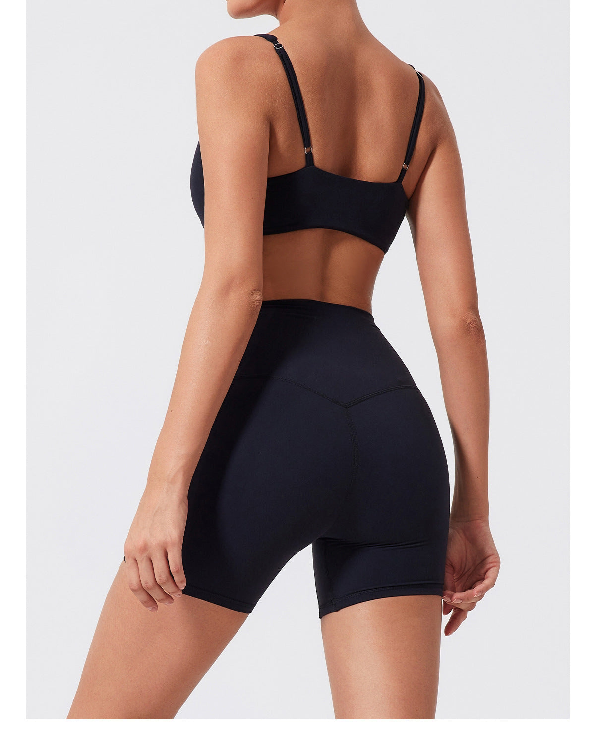 High-Waist Butt-Lifting Yoga Set with Twist Bra