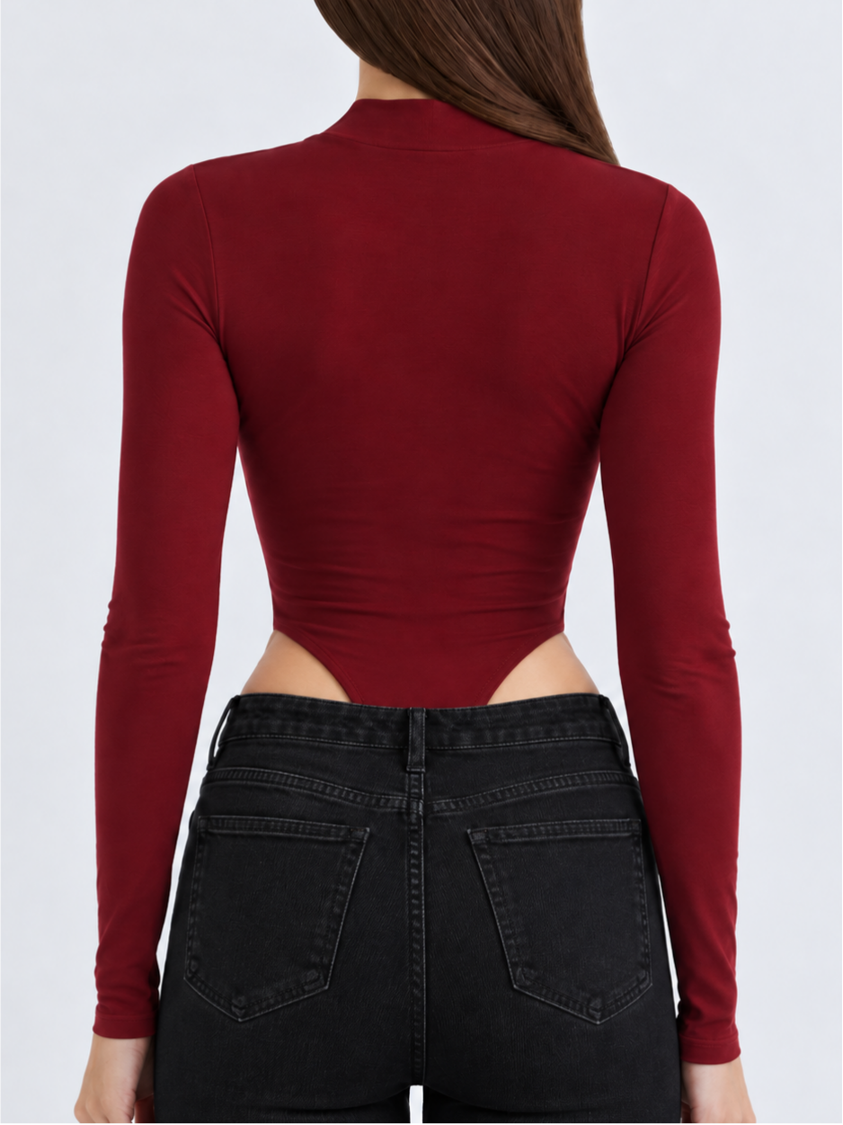 After Dark Keyhole Long Sleeve Bodysuit