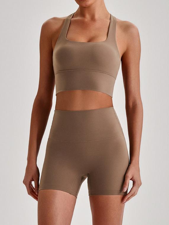 Naked Feel Cross-Back Yoga Set
