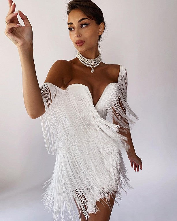 Cabaret Queen Fringe Mini Dress