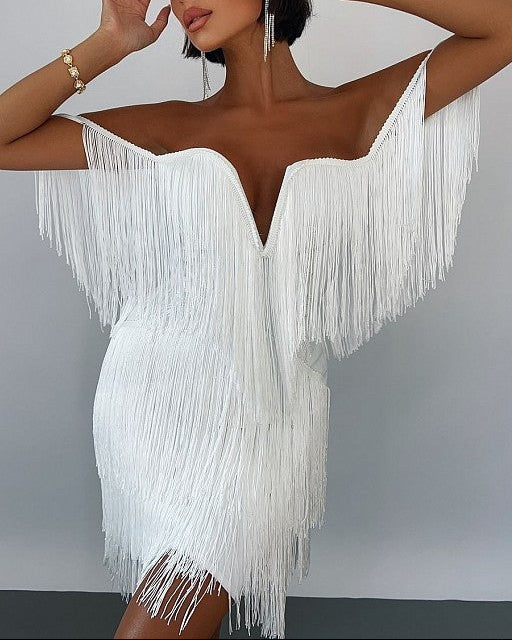 Cabaret Queen Fringe Mini Dress