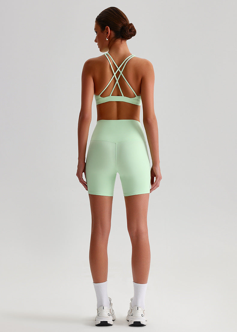 Quick-Dry Cross-Back Yoga Set