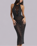 After-Dark Seductive Mesh Panel Dress
