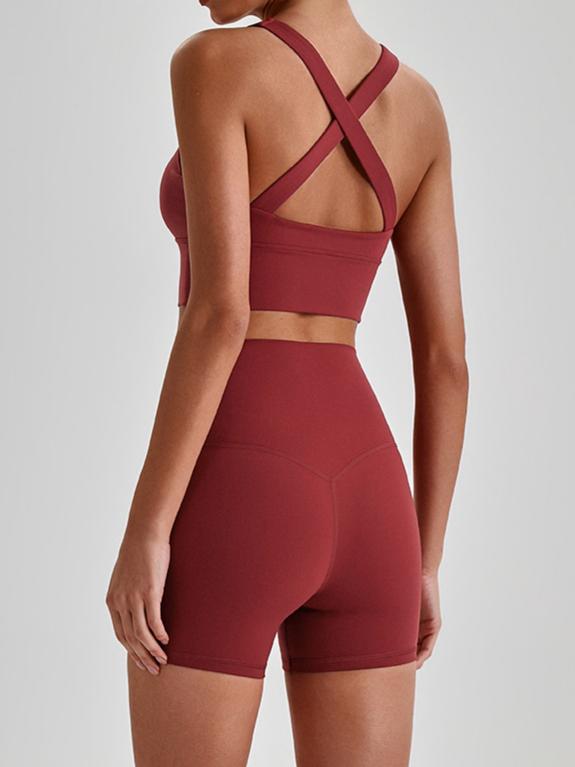 Naked Feel Cross-Back Yoga Set