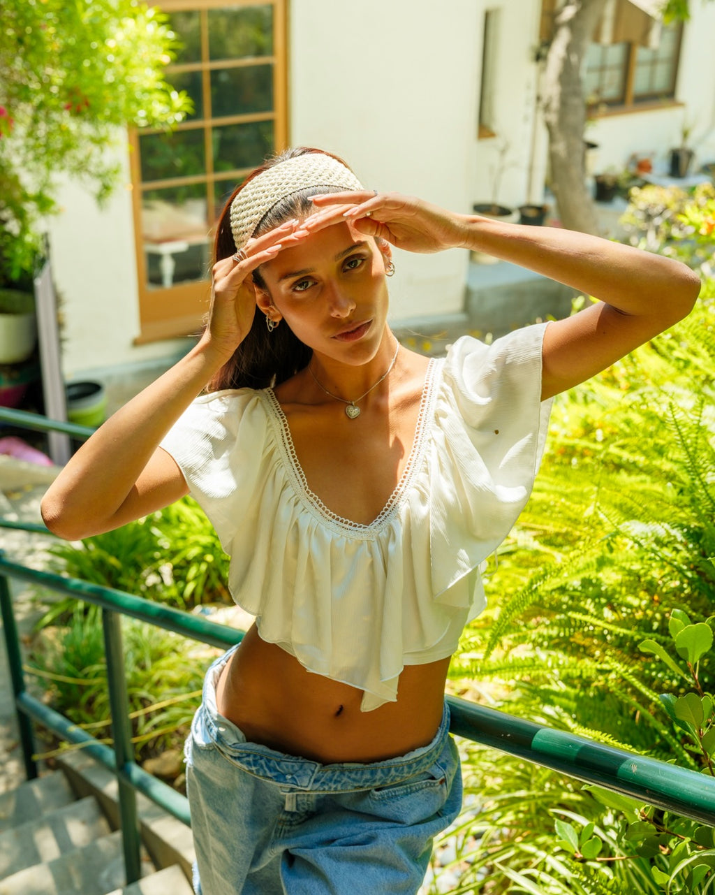 Sienna Ruffle Crop Blouse