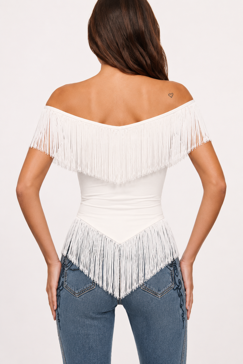 Moonlit Rodeo Fringe Top