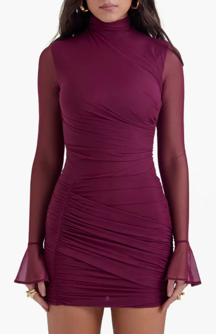 Lucasta Long Sleeve Body-Con Minidress