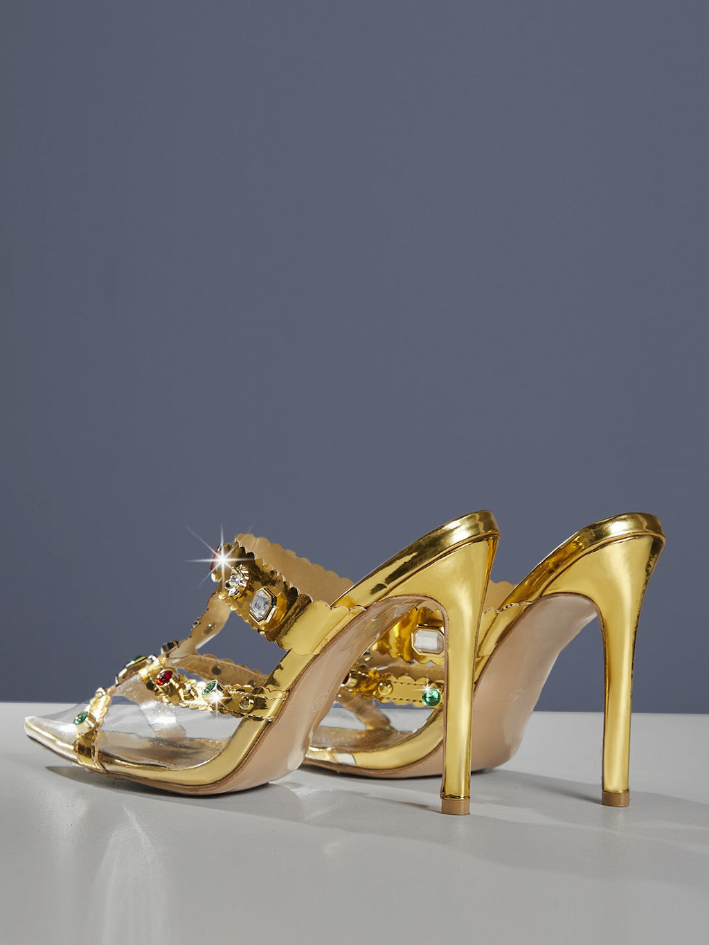 Adamma Rhinestone Sandals