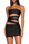 Black Flavia Mini Dress