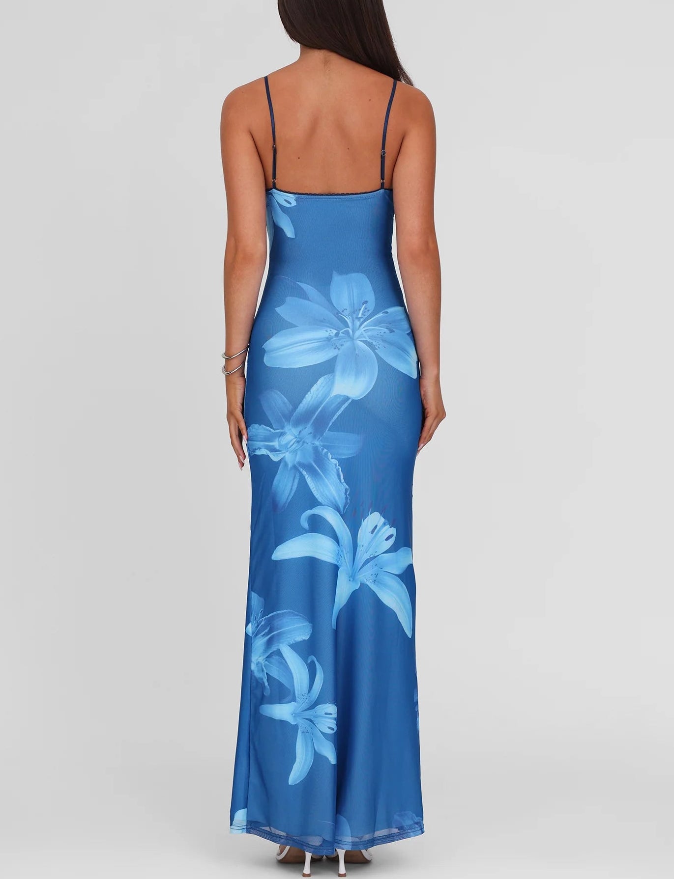 Sexy Print Slim Fit Cami Maxi Dress