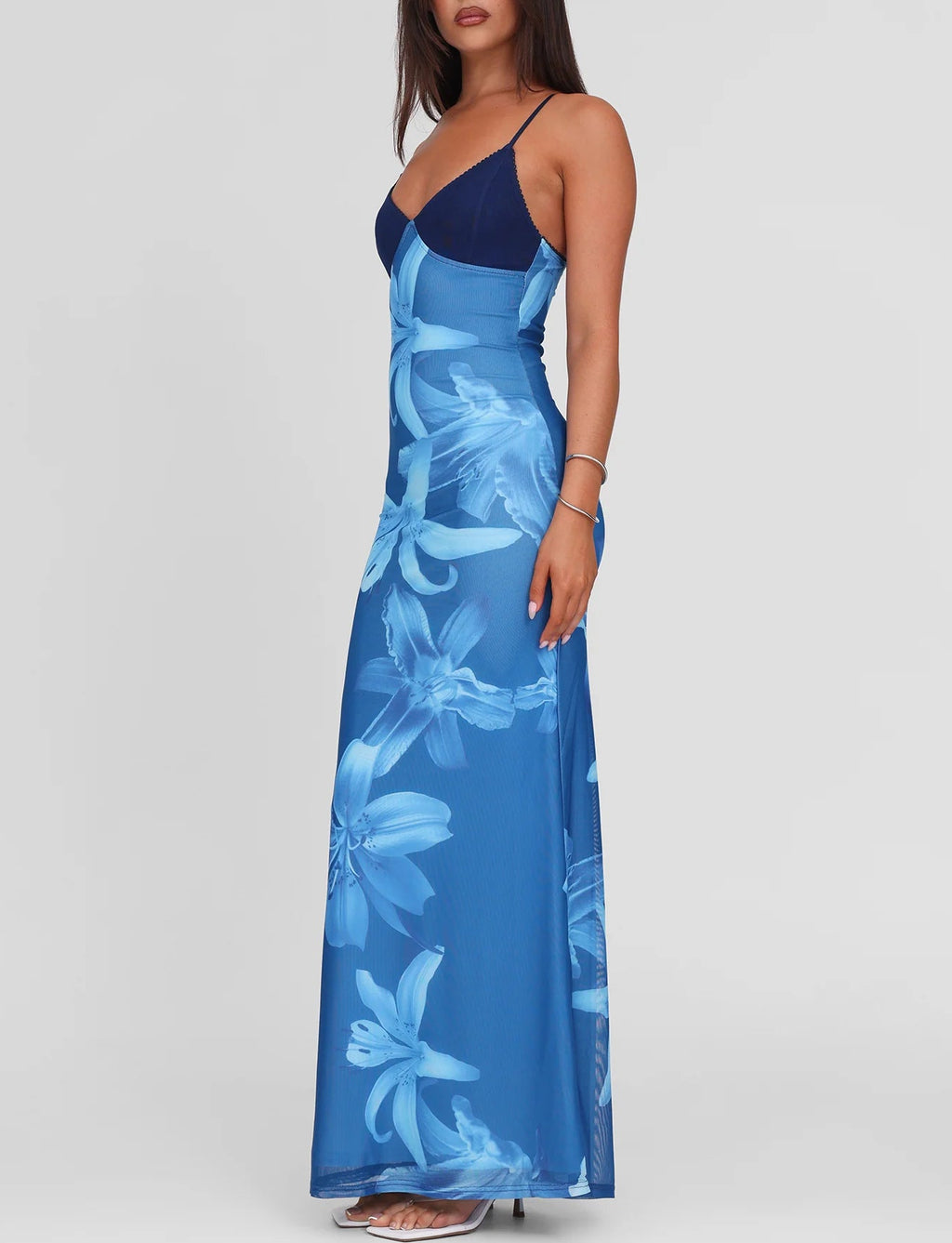 Sexy Print Slim Fit Cami Maxi Dress