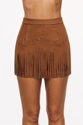 Rodeo Muse Fringe Mini Skirt