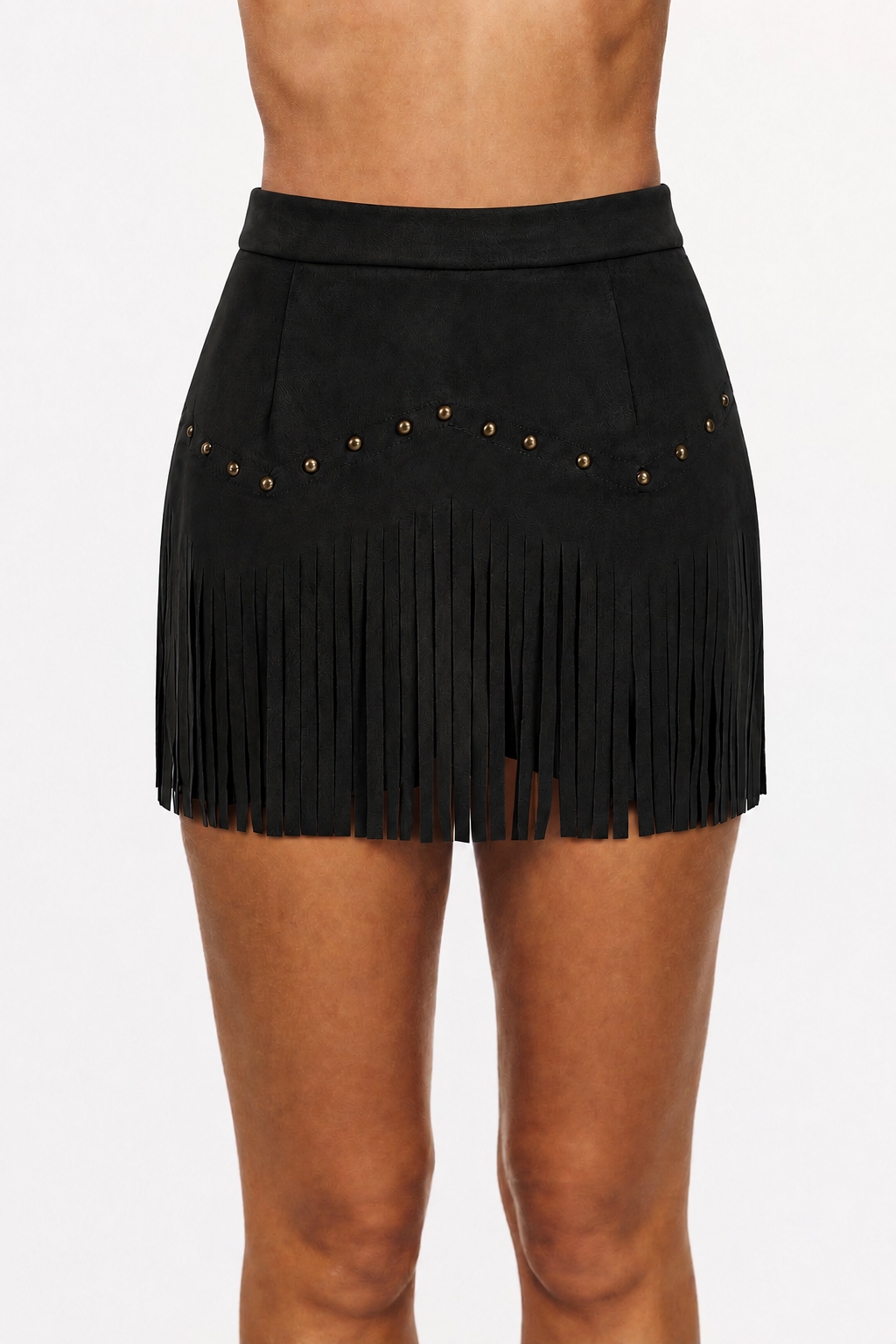 Rodeo Muse Fringe Mini Skirt