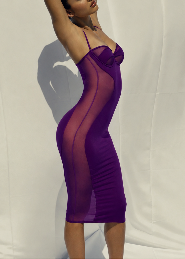 Hourglass Illusion Midi Dress