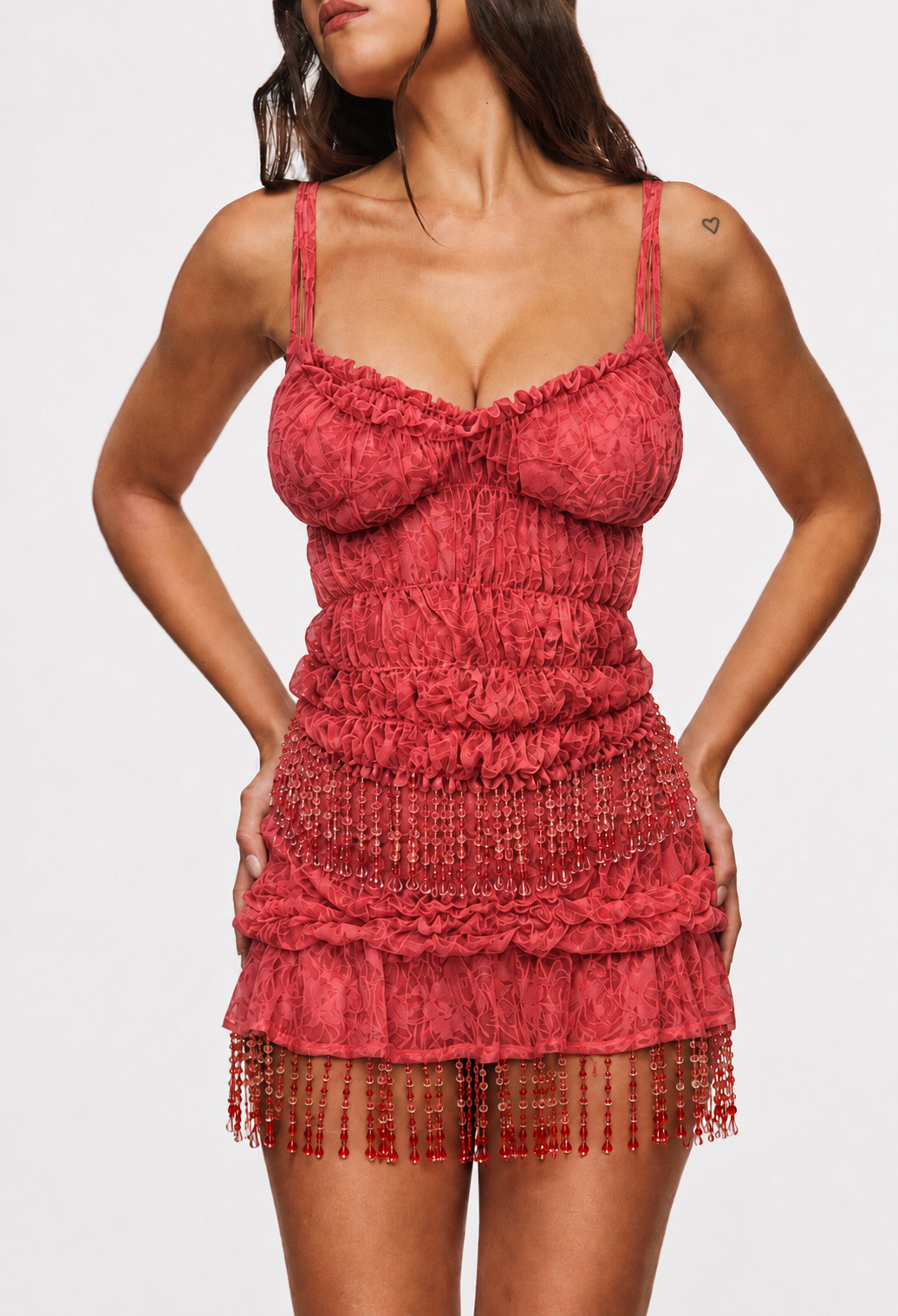 Cabaret Layered Ruffle Two Piece Set