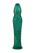 Rhoda Diamante Mesh Maxi Dress