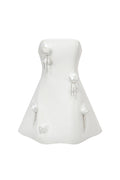 Makila Sleeveless Flowers Sequin Mini Dress