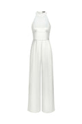 Katya Blackless Halter Jumpsuit - White