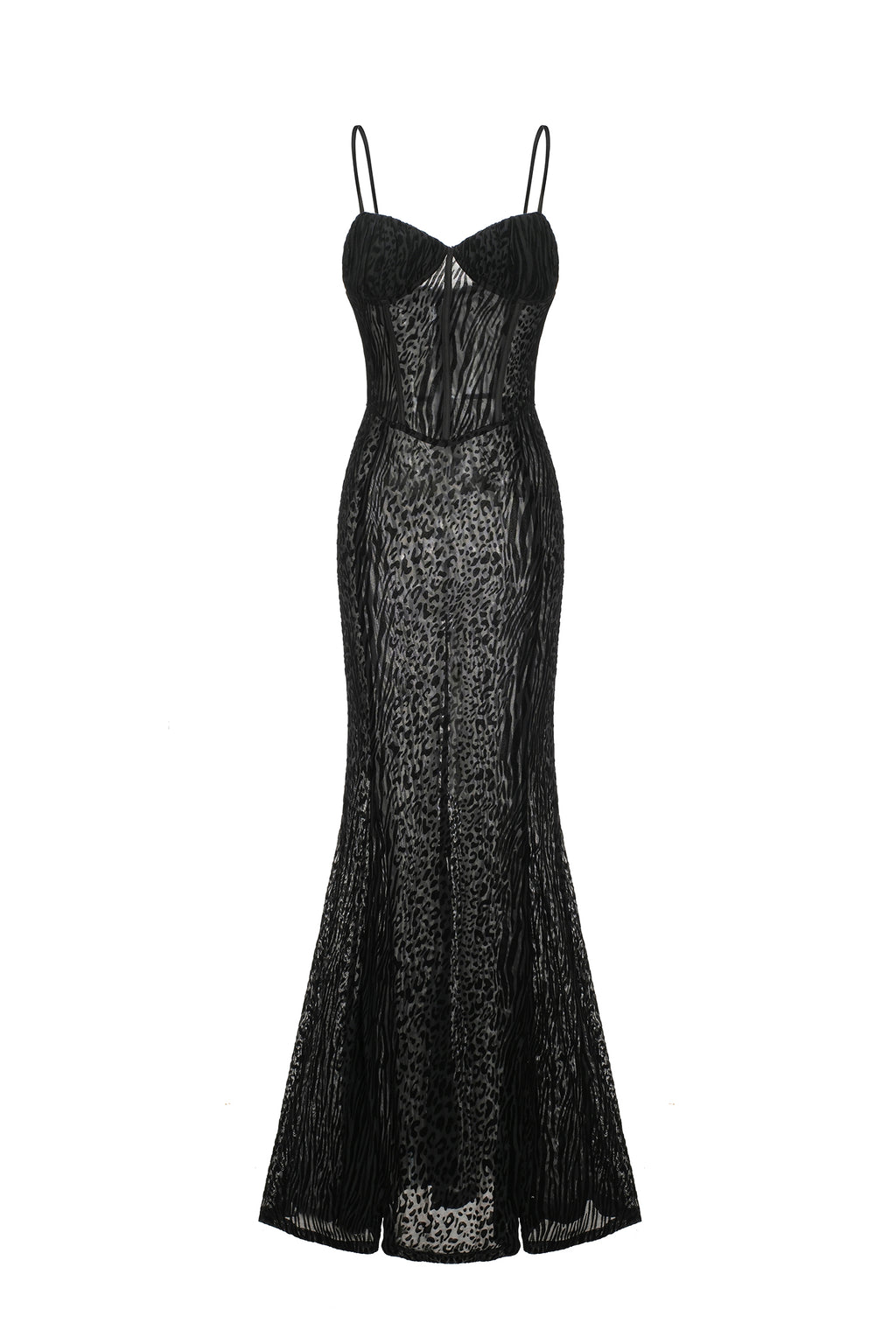 Yedda leopard Halter Maxi Dress