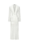 Kezia Deep-V Long Sleeves Lace Two-Piece Set