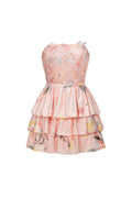 Waner Sleeveless Printing Flowers Mini Dress