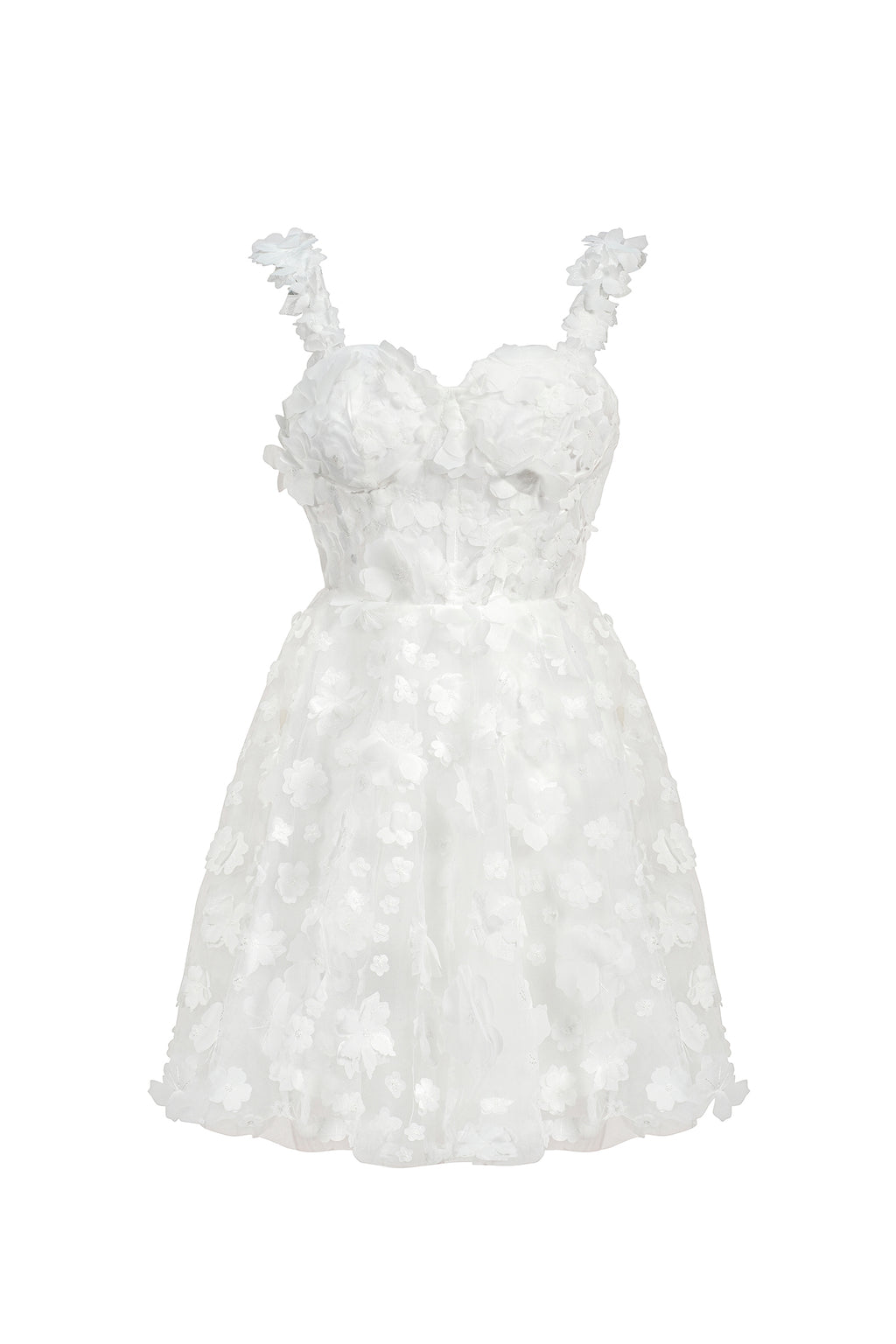 Lali Sleeveless Flowers Mini Dress