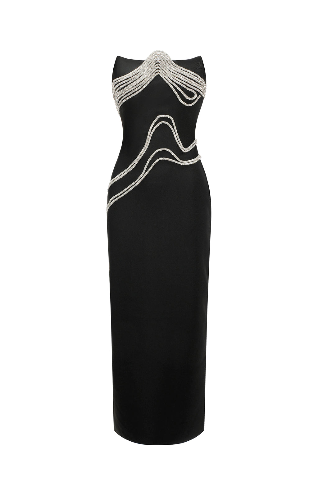 Oga Sleeveless Diamond Bandage Maxi Dress