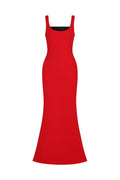 Meryl Halter Diamond Maxi Dress
