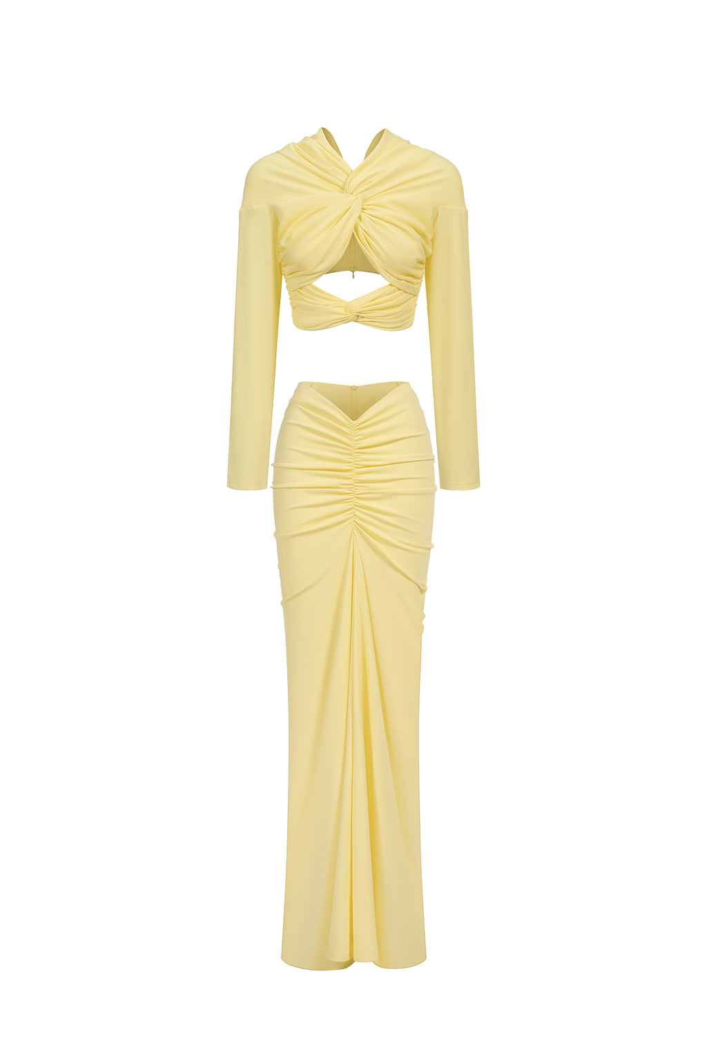 Kendall Long Sleeve Knot Maxi Dress