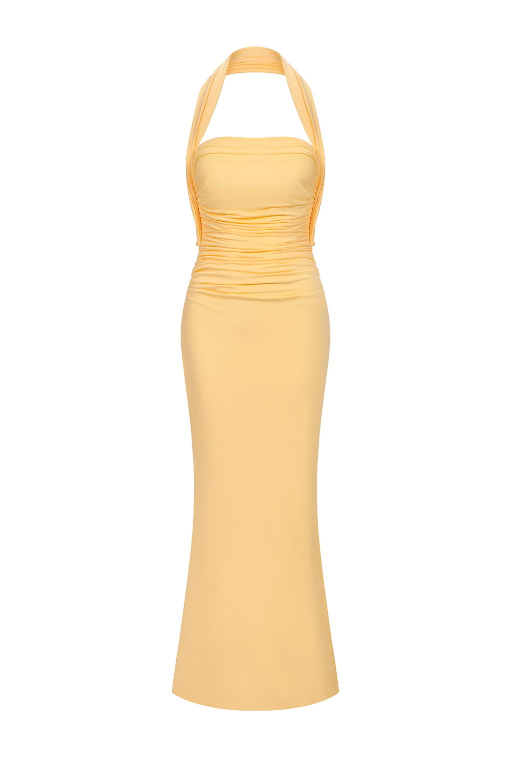 Kaxani Strapless Slim Flowers Backless Maxi Dress