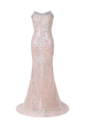Kori Strapless Diamond Sequins Maxi Dress