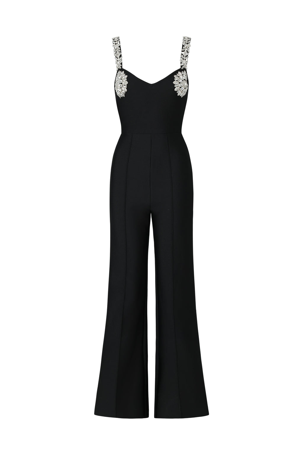 Tearnie Sleeveless Diamond Bandage Maxi Jumpsuit