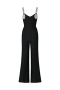 Tearnie Sleeveless Diamond Bandage Maxi Jumpsuit