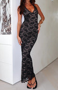 Destiny Lace Maxi Dress Black