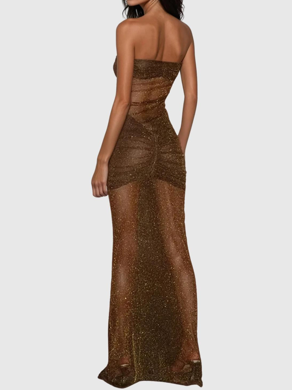 Daedalus Strapless Sequin Maxi Dress