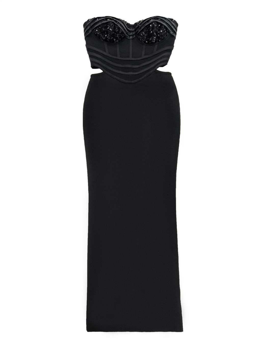 Dajuan Strapless Cutout Bandage Maxi Dress