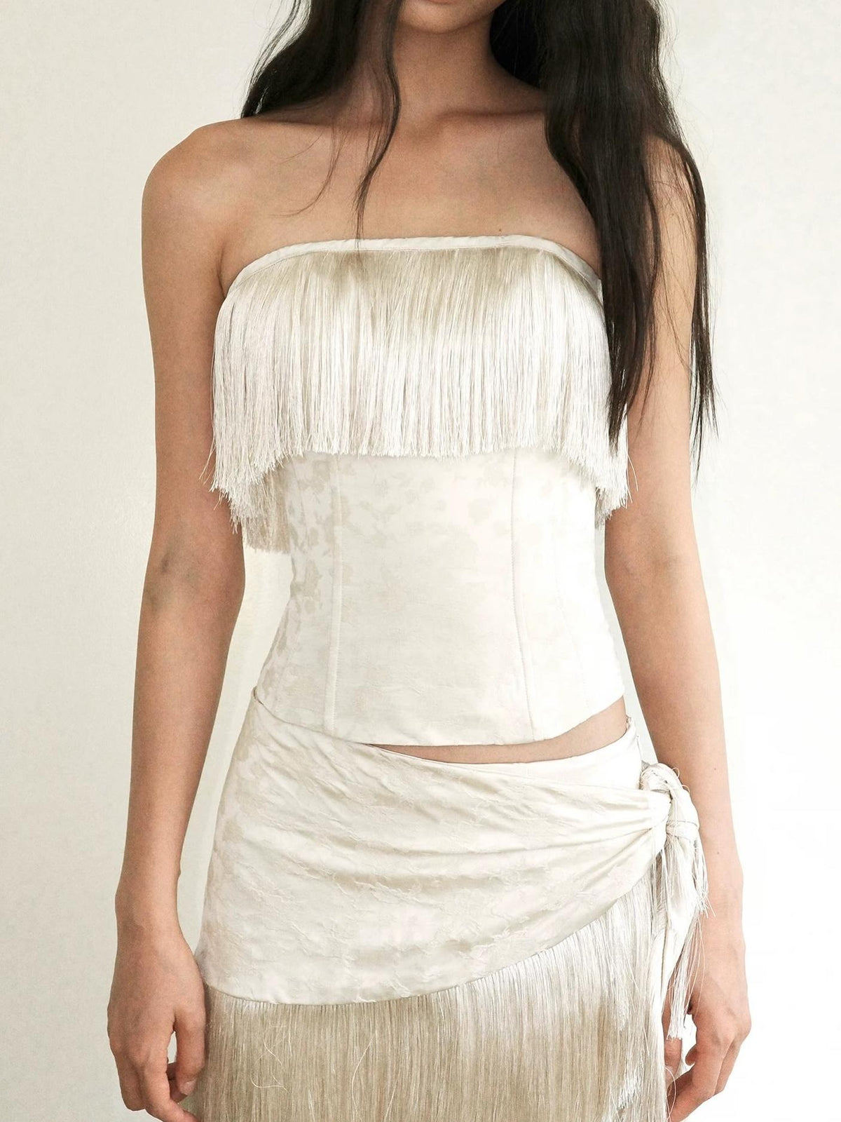 Fringe Bandeau Two Piece Set