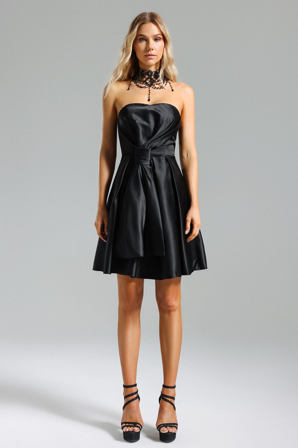 Deborah Satin Strappy Dress