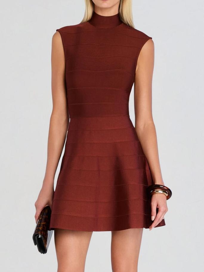 Velvetline Sculpted Bandage Mini Dress