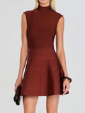 Velvetline Sculpted Bandage Mini Dress