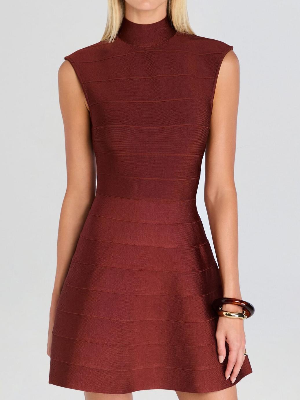 Velvetline Sculpted Bandage Mini Dress
