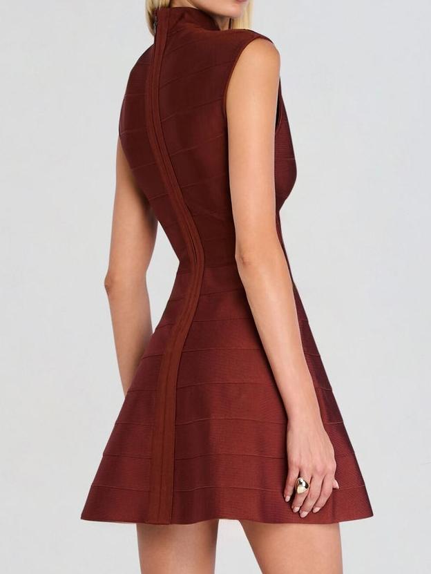 Velvetline Sculpted Bandage Mini Dress