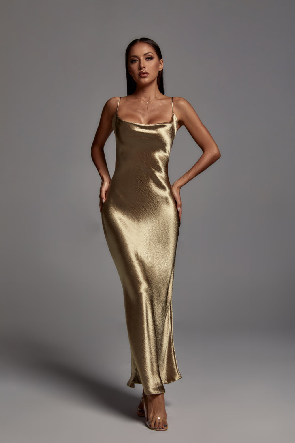 Emily Metallic Maxi Dress