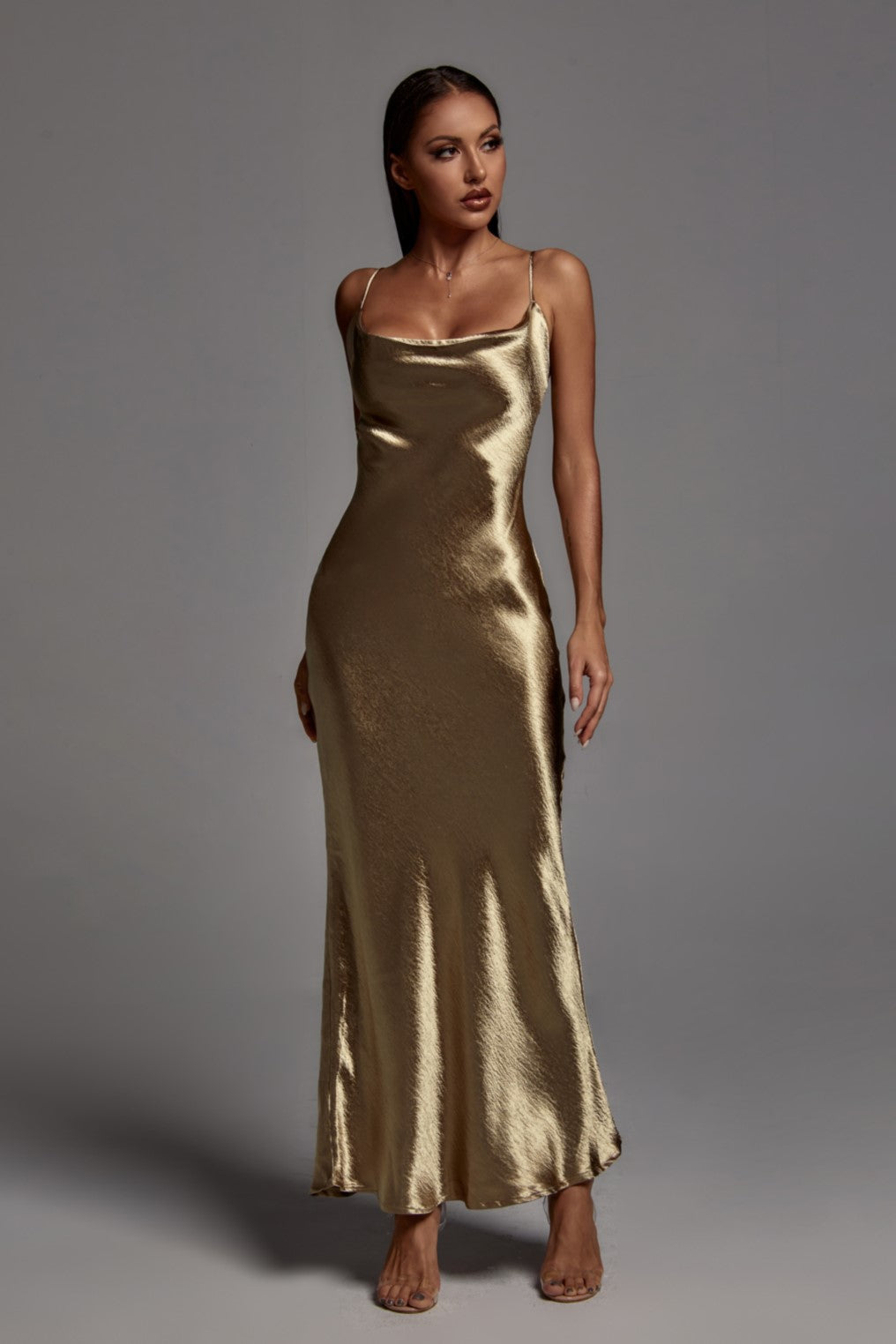 Emily Metallic Maxi Dress