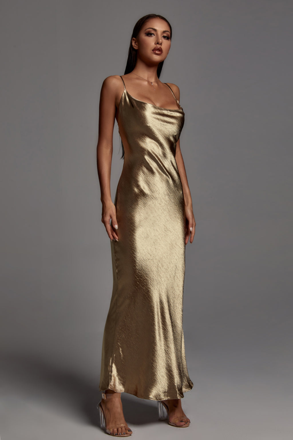 Emily Metallic Maxi Dress
