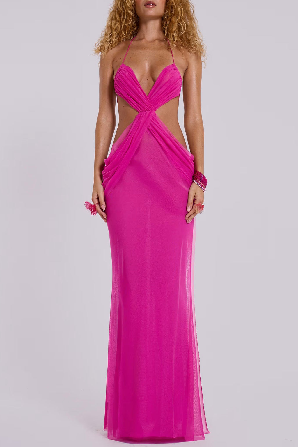Hesperia Draped Maxi Dress