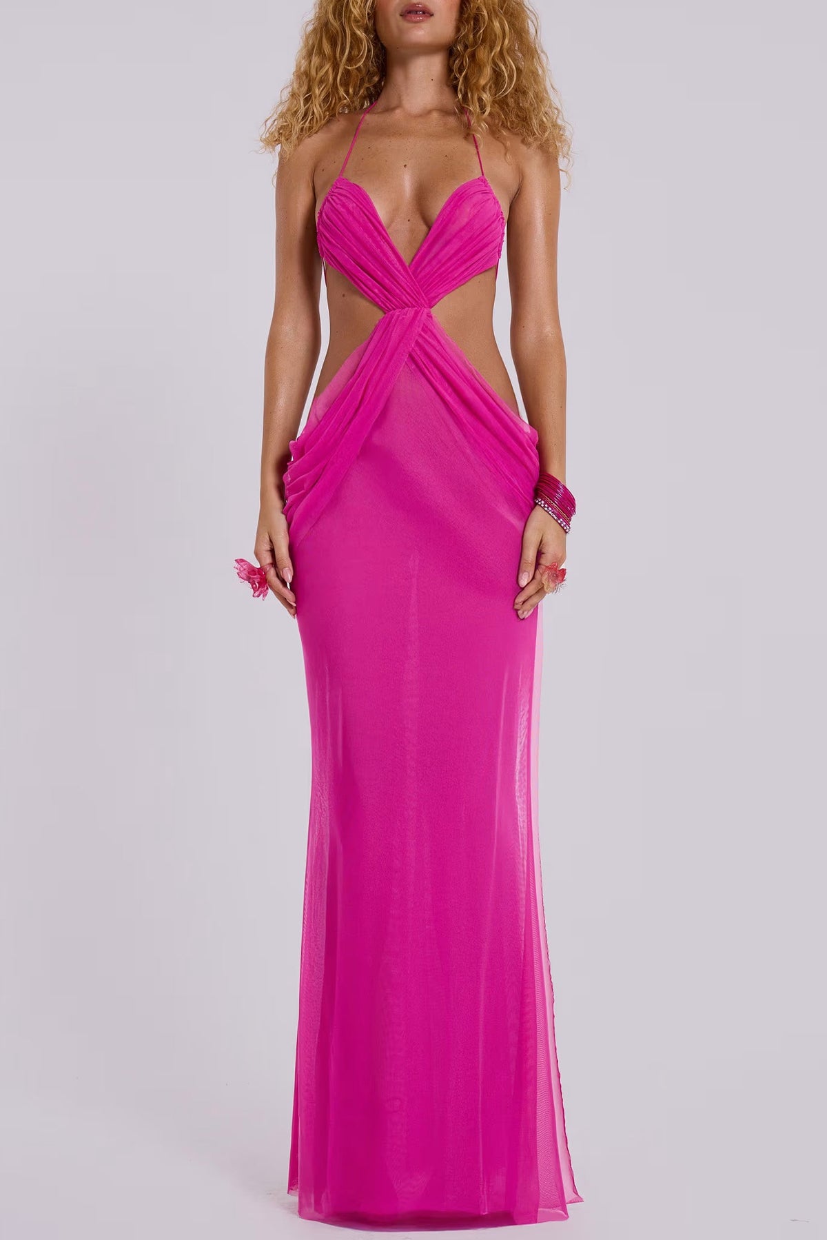 Hesperia Draped Maxi Dress